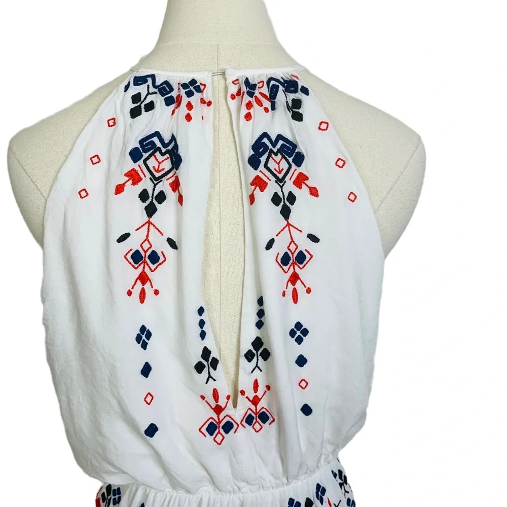 PARKER Quintana embroidered halter dress MEDIUM 3431 - Picture 7 of 11